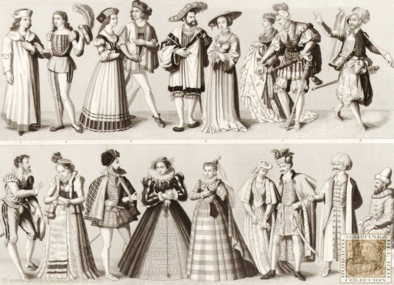 Vestimentas del Siglo XVI