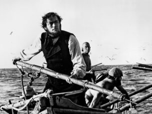 Gregory Peck encarnando al Capitán Ahab