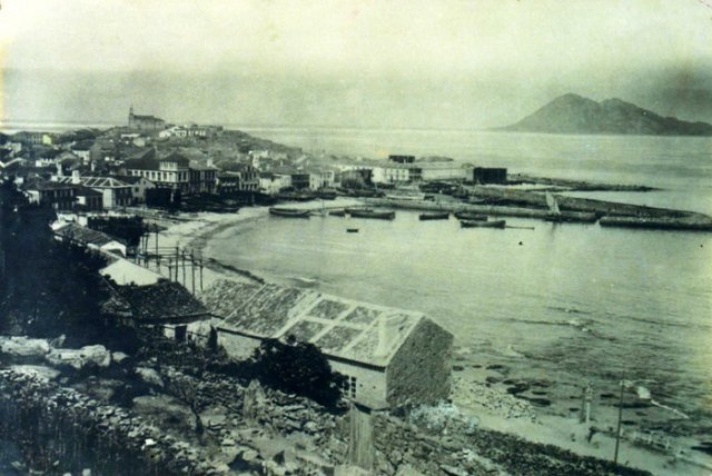 Imagen antigua de Porto do Son. Fuente: portodoson.gal