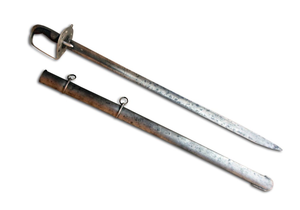 Sable-espada de caballería de línea británica modelo 1796. Foto: Colección particular