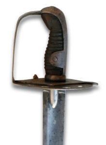 Sable-espada de caballería de línea británica modelo 1796. Foto: Colección particular
