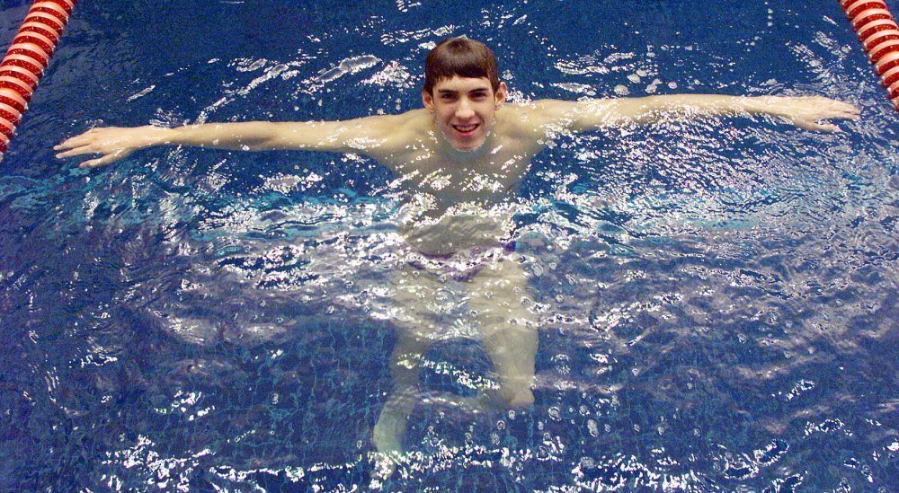 Michael Phelps con 15 años