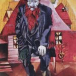 Judío en rojo, de Chagall
