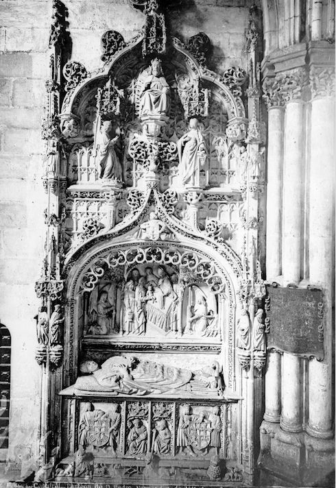 Sepulcro de Villegas. Foto: Fondo gráfico del Archivo Municipal de Burgos