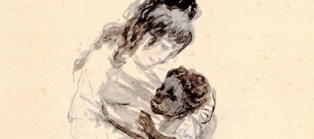 Cayetana de Alba con una niña mulata, Goya