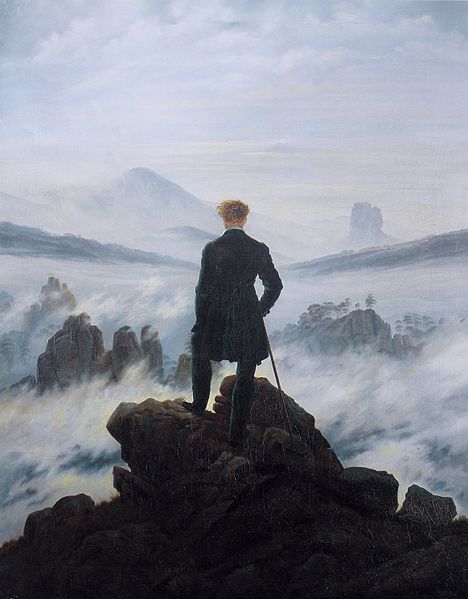 El caminante sobre el mar de nuebes, de Friedrich