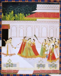 481px-4_New_entrant_to_a_princes_harem._Jaipur,_late_18_century,_National_Museum_New_Delhi_(2)