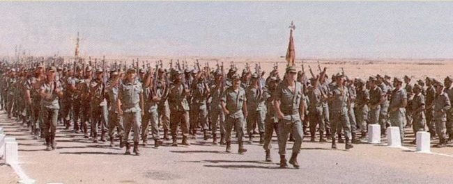 Ejército español en el Sáhara, en 1976.