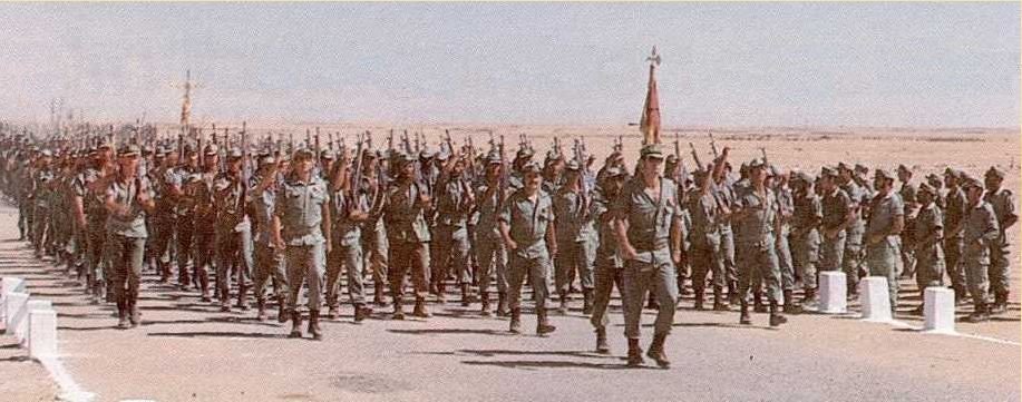 Ejército español en el Sáhara, en 1976.