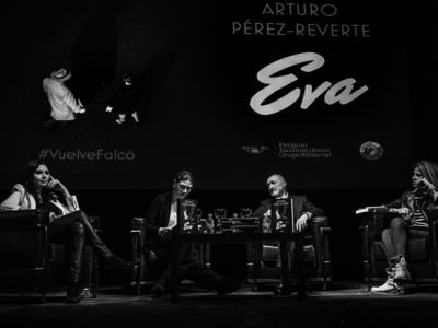 Presentación de Eva, de Arturo Pérez-Reverte. Foto: Victoria Iglesias