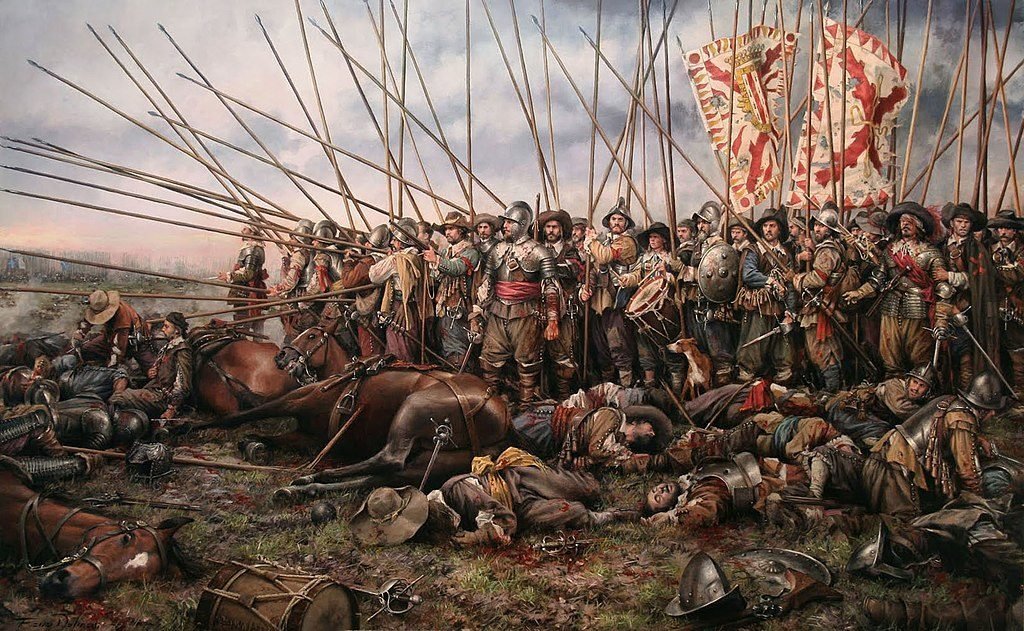 La batalla de Rocroi, por_Augusto Ferrer-Dalmau