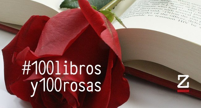 #100librosy100rosas en Zenda