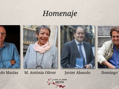 Homenaje a Fernando Marías, Maria Antònia Oliver, Javier Abasolo y Domingo Villar