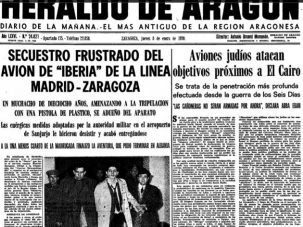 Primer secuestro aéreo en España