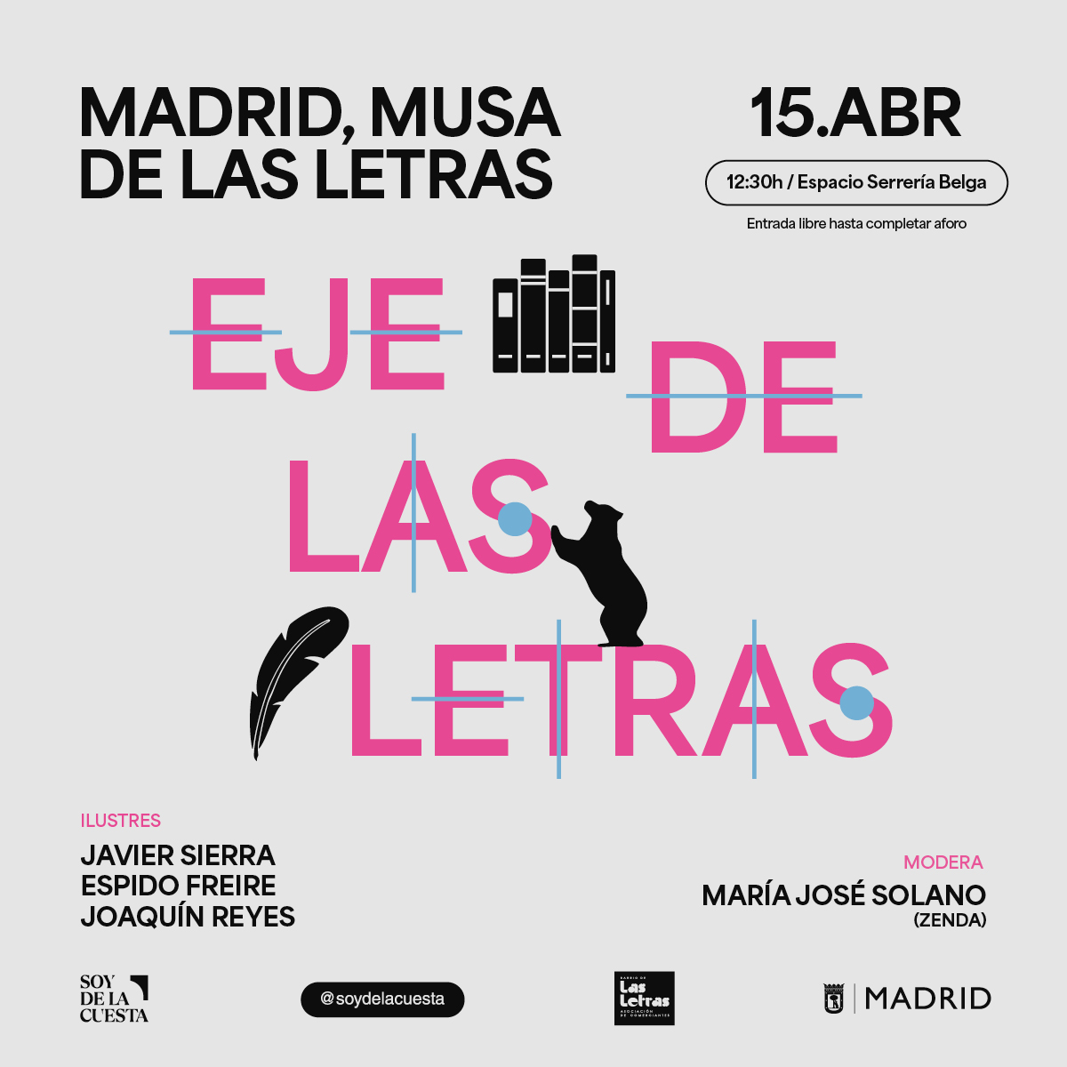 Javier Sierra, Espido Freire, Joaquín Reyes y María José Solano apadrinan «Eje de las Letras»