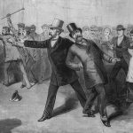 El presidente estadounidense James Garfield, víctima de un atentado