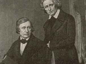 Jacob Grimm va al encuentro de su hermano Wilhelm