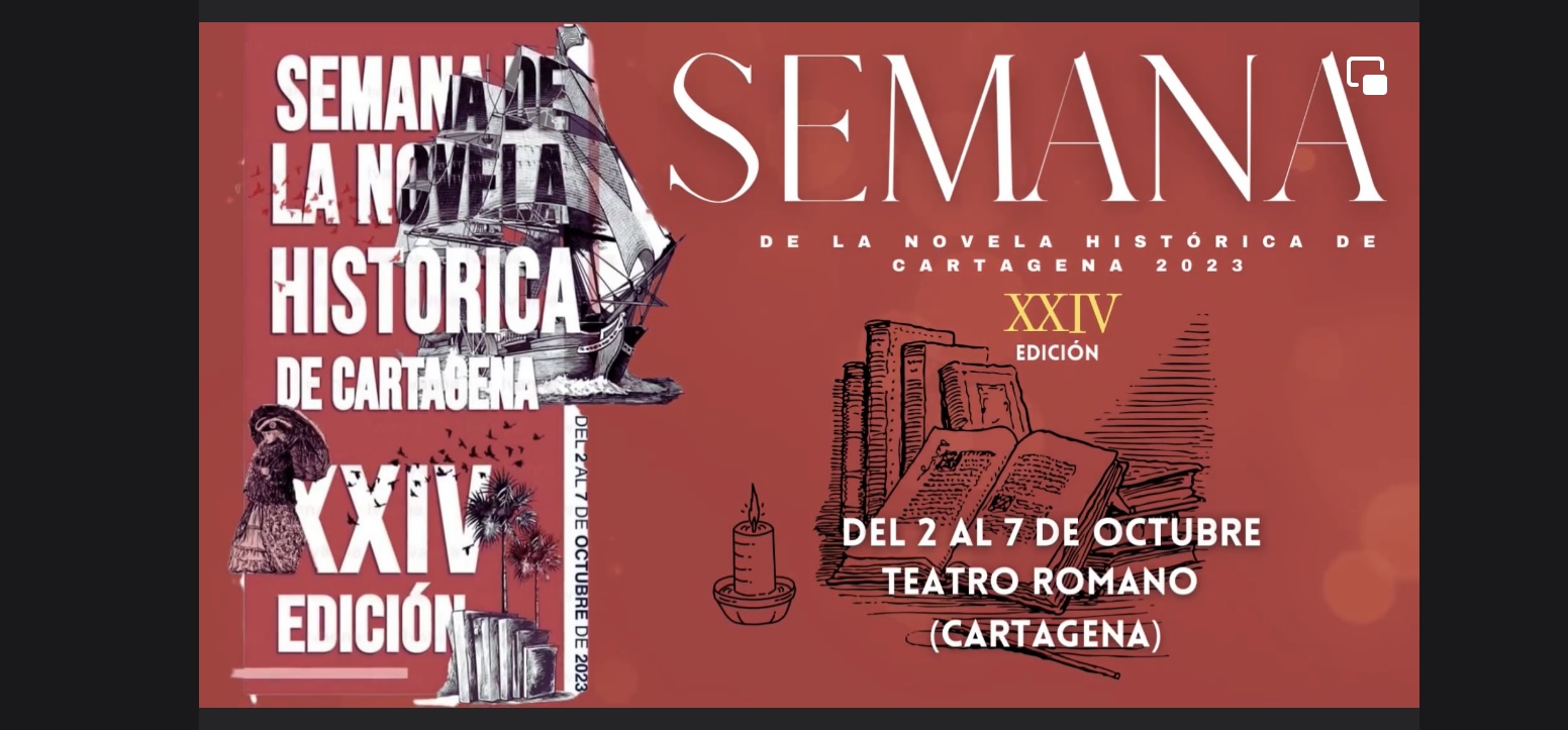 Así será la Semana de la Novela Histórica de Cartagena 2022: toda la  programación completa