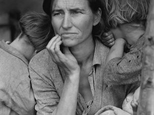 Dorothea Lange fotografía a Florence Owens
