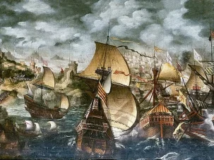 La Armada Invencible zarpa de Lisboa