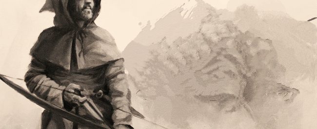 Una portada aventurera: Arcos, arqueros y flechas negras