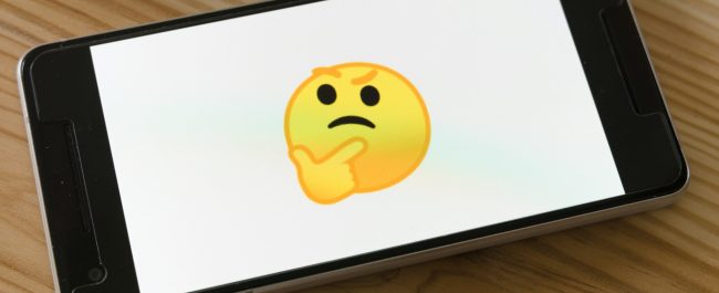 Un emoticono de mierda