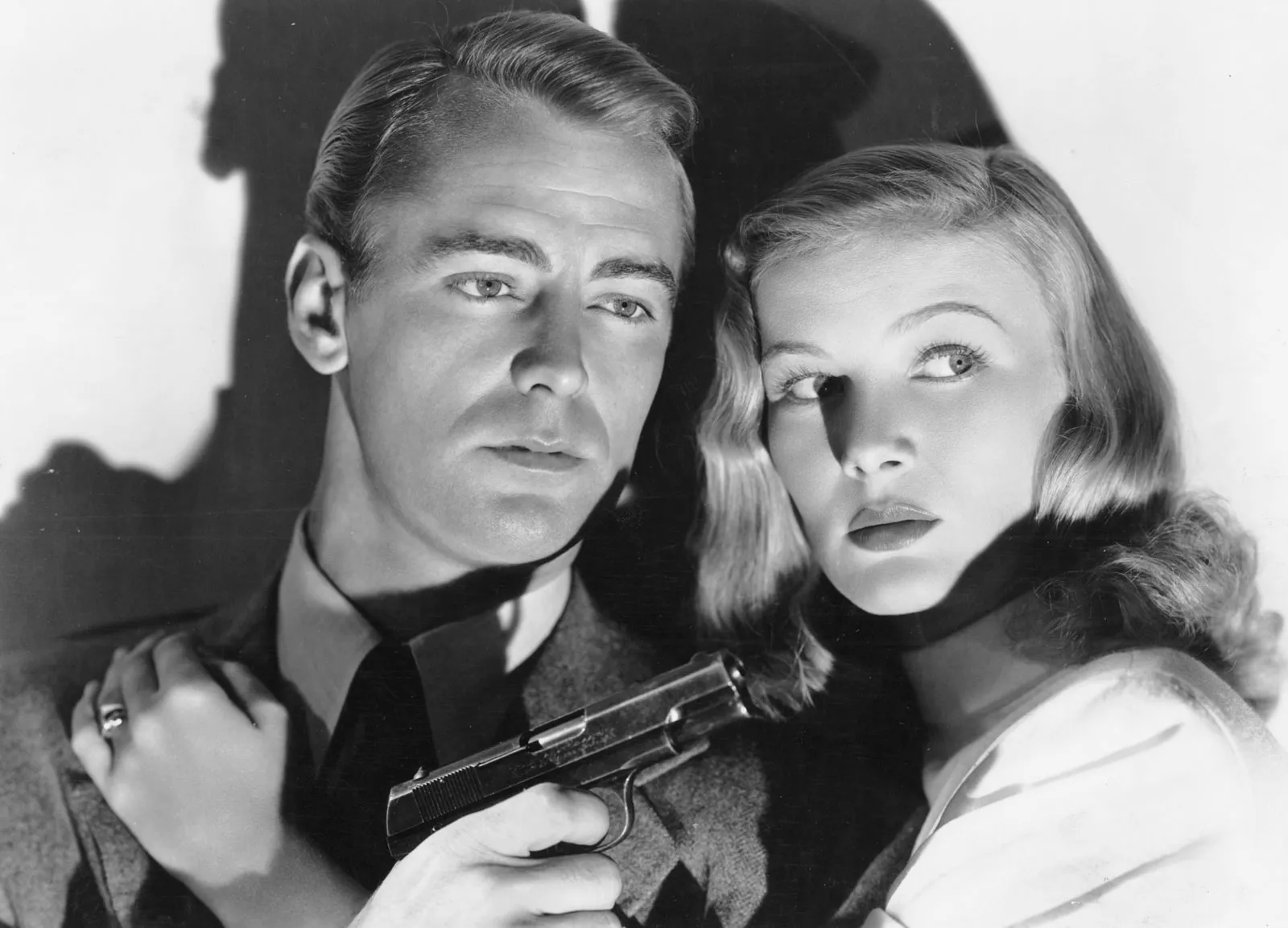 Alan Ladd y Veronica Lake