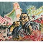 Con Mario Puzo en Las Vegas