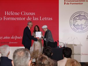 La escritora, dramaturga y filósofa francesa Hélène Cixous, recibe el Premio Formentor de las Letras 2025