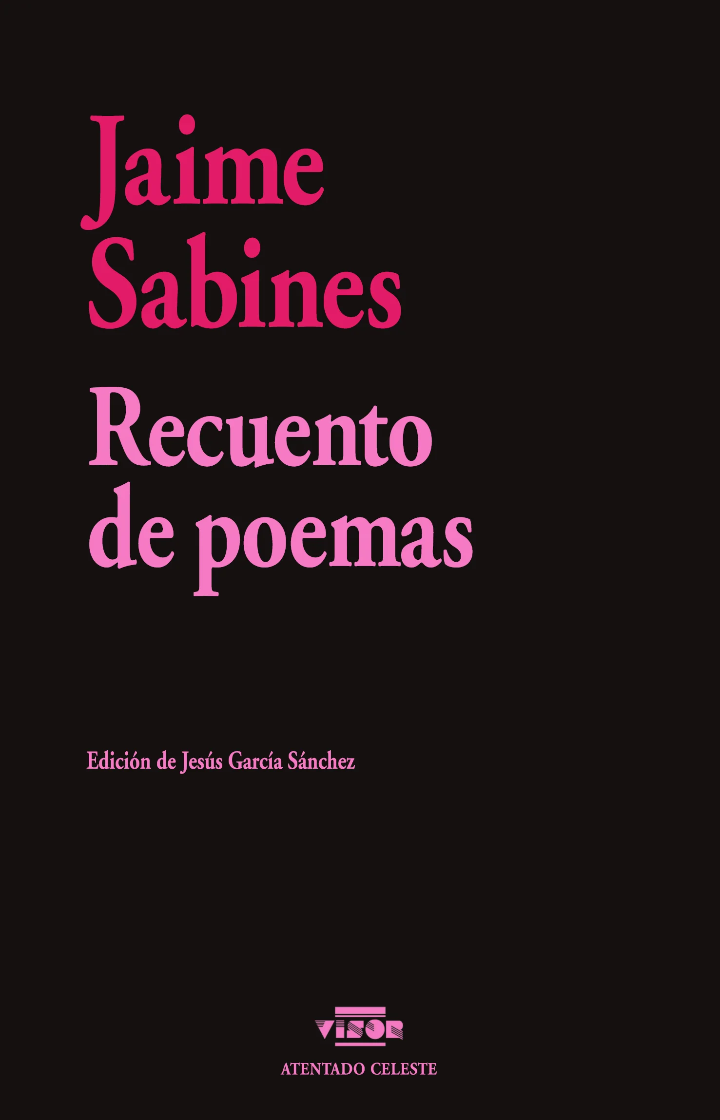 Recuento de poemas, de Jaime Sabines