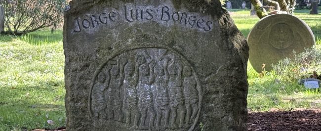 Junto a una tumba en Ginebra