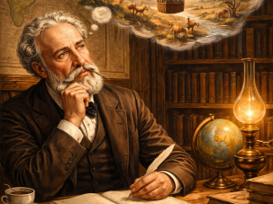 Julio Verne: “En lugar de hacer caminar a mis personajes, los hice volar”