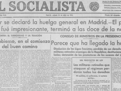 18 de abril de 1936: Aldabonazo del proletariado madrileño
