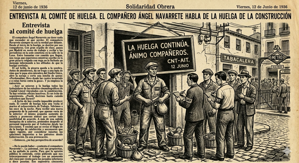 12 de junio de 1936: Entrevista al comité de huelga