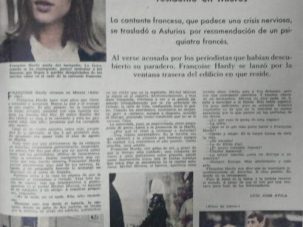 Françoise Hardy, que estuvo en Mieres