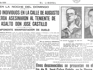 12 de julio de 1936: Asesinato del teniente Castillo
