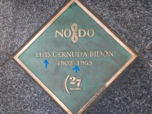 Piden que se corrijan dos faltas de ortografía en la placa de Luis Cernuda en Sevilla