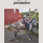 Un caballo blanco con un fisquito pintorriadito namás apenas