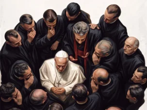El pastor que abrazó por última vez