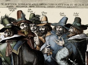 Guy Fawkes es detenido por la Conspiración de la Pólvora