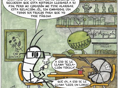 Lepisma y la tertulia del Café Aguijón