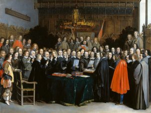 Firma del Tratado de Westfalia, finaliza la Guerra de los Treinta Años