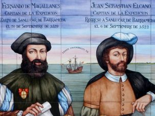 Comienzo de la primera vuelta al mundo de Magallanes y Elcano