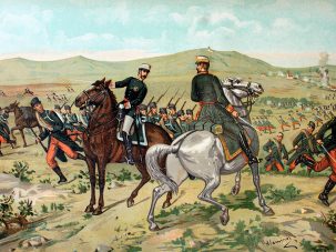 Sorpresa de Lácar, las tropas carlistas a punto de apresar a Alfonso XII