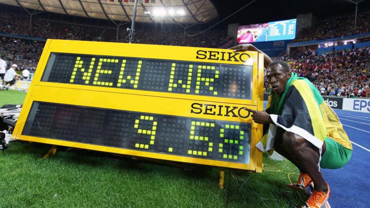 Usain Bolt, récord del mundo de los 100 metros lisos